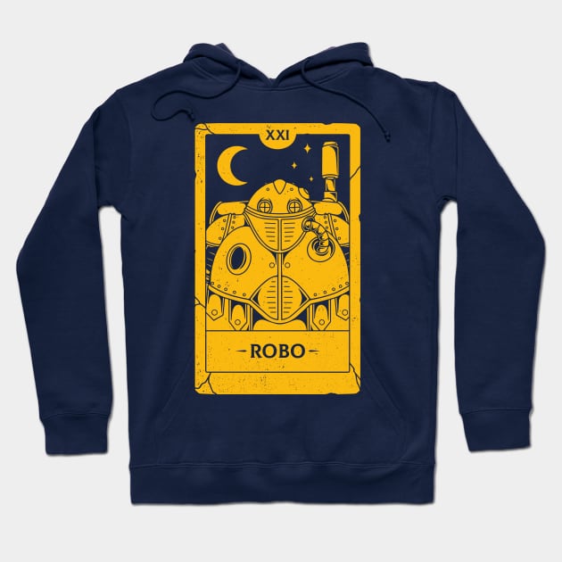 Robo Tarot Card Hoodie by Alundrart